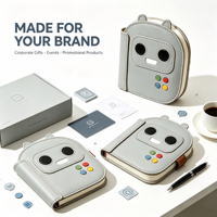 Quaderno in PU Personalizzato con Motivo Stampato e Guscio in PU a Forma di Robot per Quaderno Regalo Personalizzato a Forma di Robot