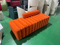 Ensemble de canapés modulaires modernes avec rembourrage en éponge pour appartement et villa, livraison directe aux États-Unis, certificat CE