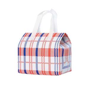 Sac isotherme jetable non tissé personnalisable, recyclable, en aluminium épais, pour la vente à emporter, le stockage à froid des aliments, les sandwichs, le pain - Product Image 5