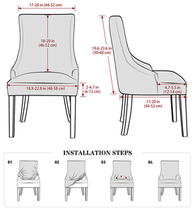 Soild Kleur Wasbare Eetkamerstoel Hoes Fluwelen Elastische <span class=keywords><strong>Wingback</strong></span> Stoel Hoes Hoge Rug Schuine Fauteuils Hoes Voor Interieur - Product Image 6