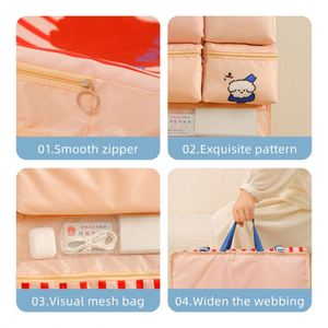 New Stripe Foldable 6 in 1 Multi Functional <b>Luggage</b> Bag Organizer Bags for Travel - Product Image 4