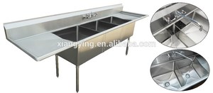 NSF <span class=keywords><strong>cucina</strong></span> commerciale rettangolare in acciaio inox 4 vasche <span class=keywords><strong>lavello</strong></span> fatto a mano 4 scomparti <span class=keywords><strong>lavello</strong></span> produttore personalizzato - Product Image 2