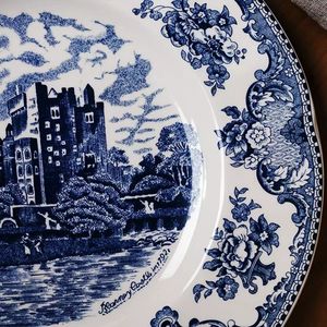 <span class=keywords><strong>Piatti</strong></span> rotondi in ceramica blu e bianca stile inglese, stoviglie personalizzate per la cucina - Product Image 5