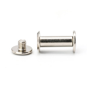 镀镍碳钢公母螺丝连接柱芝加哥螺丝铆钉公制用于皮带 - Product Image 3