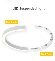 Lustre suspendu moderne personnalisé Cct Réglage de la couleur Dimmable Fantaisie minimaliste pour la maison Salon Chambre Lampes suspendues LED