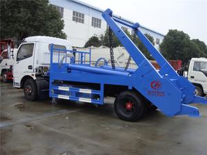 Prix le plus bas <span class=keywords><strong>petit</strong></span> camion de chargeur de poubelle de saut hydraulique cubique de Dongfeng 6 à vendre - Product Image 5