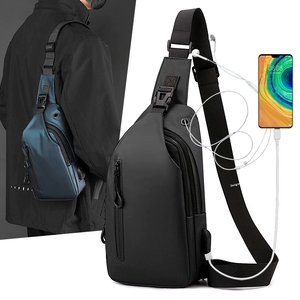 حقيبة DICHOS رجالية فاخرة فاخرة للرجال مانعة للرش Satchel Usb حقيبة مصمم للشحن - Product Image 1