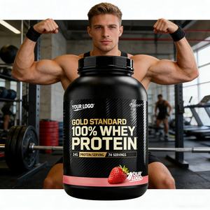 OEM/ODM Nutrição Esportiva Gold Standard 100% Whey <span class=keywords><strong>Protein</strong></span> em Pó, Suporte de Alta Proteína para Saúde Muscular e Recuperação Muscular com BCAA - Product Image 1
