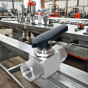Válvula de bola recta de acero inoxidable 316 con rosca hembra, integrada, de un solo sentido, para gas, manual, de tamaño mediano, directa de fábrica - Product Image 3