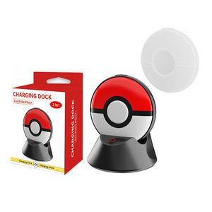 Base de cargador para Pokemon <span class=keywords><strong>Go</strong></span> <span class=keywords><strong>Plus</strong></span>, funda protectora de silicona LED con base de carga, base de carga, caja de carga, caja protectora - Product Image 1