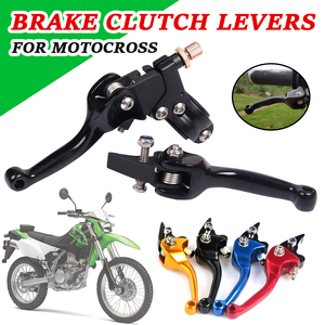 ชุดคันคลัทช์เบรคคลัทช์มอเตอร์ไซค์แบบพับได้สำหรับ <span class=keywords><strong>Kawasaki</strong></span> <span class=keywords><strong>klx</strong></span> 110 125 200 <span class=keywords><strong>150</strong></span> 140 250cc ดิน - Product Image 2