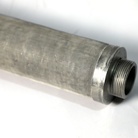 Cartucho de Filtro de Metal Sinterizado de Acero Inoxidable 304/316, Elemento Filtrante de Polvo Sinterizado Industrial para Filtración Química