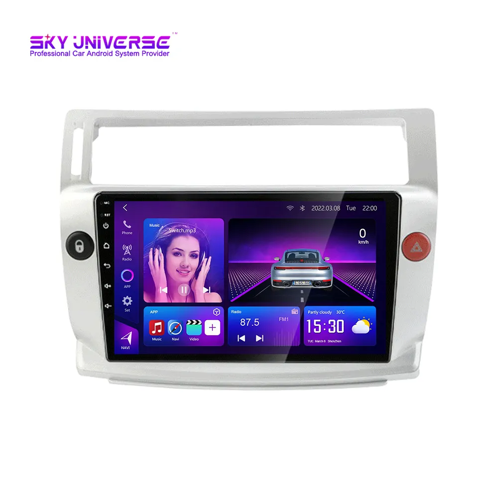 Para Citroen C4 LA LC C-triunfo C-Quatre 2004-2014 2din auto Radio Multimedia reproductor de Video Android 11 2din GPS DSP