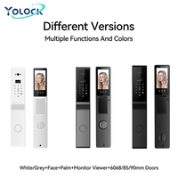 YOLOCK Tuya Serrure Intelligente en Alliage de Zinc avec Déverrouillage par Carte IC et Reconnaissance Faciale pour Porte en Acier