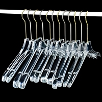 Luxuriöse Kristallklare Acryl-Kleiderbügel Transparente Anzugbügel für Boutique-Einzelhandel-Präsentation & Brautkleid-Bügel