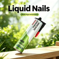 Colle liquide sans clou pour une liaison puissante du bois, du plastique, des miroirs, du marbre, des panneaux muraux SBS – Fini les clous, colle tout usage