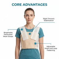 Orthèse dorsale orthopédique respirante et réglable, correcteur de posture, protection professionnelle du dos et de la poitrine, fabrication OEM sur mesure