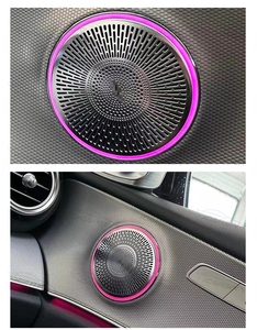 ICarsin per Mercedes-Benz Classe <span class=keywords><strong>E</strong></span> W213 <span class=keywords><strong>Luce</strong></span> Ambientale 64 Colori, Illuminazione Ambientale per Auto con Turbina Magica a 64 Colori, Accessori Auto 12V - Product Image 2