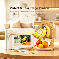 Bamboe bananenhouder met fruitplateau