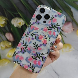 Funda Transparente para Teléfono con Diseño de Flores Holográficas Pastel Wildflower para iPhone 6 <span class=keywords><strong>7</strong></span> <span class=keywords><strong>X</strong></span> 11 12 13 14 15 16 17 Pro Max Samsung S26U - Product Image 4