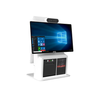 Système de point de vente tout-en-un à écran tactile de 15.6 pouces Imprimante intégrée de caisse enregistreuse électronique Windows pour la gestion de bureau de restaurant