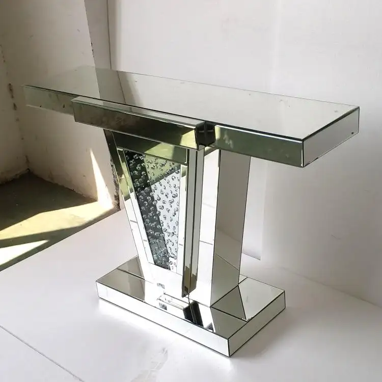 Flotteur diamant miroir réflexion décor console miroir table