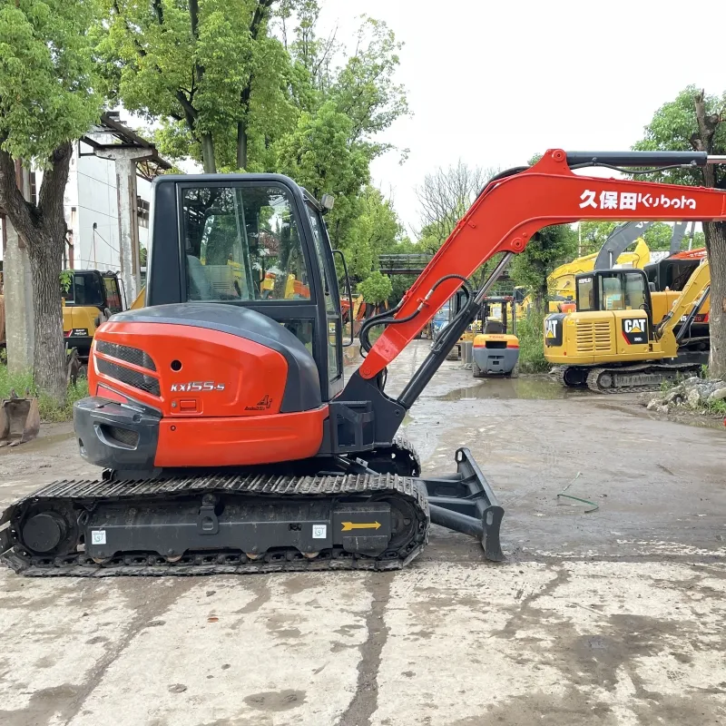 Construction Machinery Kubota Kx155 Excavator Japanese Brand High Quality Used Crawler Excavator