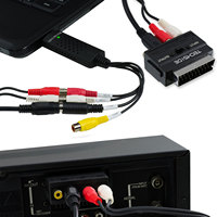 Adaptateur SCART S-Video TechSide TI224 pour convertisseur VHS et captureur vidéo, prix d'usine, fabriqué en Chine
