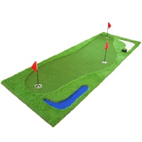 Simulation de bureau intérieur/extérieur Mini paysage artificiel Tapis vert pour le golf Aides à l'entraînement Pratique pour le golf