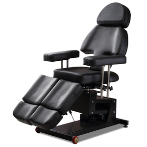 Table de massage et de soin de luxe rose et noire pour spa, esthétique, manucure, sourcils, tatouage, personnalisable en couleur avec certification CE - Product Image 3