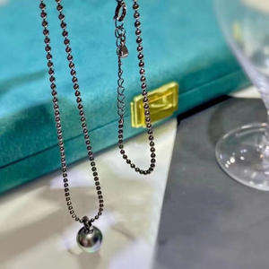 Pendentif en argent S925 avec perles rondes de 9 à 15 mm, accessoires de perles DIY, boucle de pendentif vide, pendentif en jade, 31047-Composants de bijoux - Product Image 3