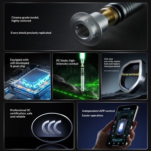 ดาบไลท์เซเบอร์โลหะของดาเมียน รุ่นเรียบง่าย รองรับการต่อสู้แบบ PK ของเล่นสำหรับทุกเพศ สำหรับเด็กอายุ 14 ปีขึ้นไป - Product Image 2