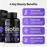 Capsules de Vitamine B Complètes Personnalisées en Gros (OEM) – Biotine avec Collagène et Kératine pour la Santé des Cheveux, de la Peau et des Ongles