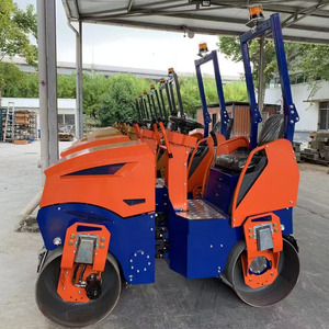 OEM 1 Ton 3 Ton 5 Ton Mini trilcompactor asfaltwals dubbele trommel diesel EPA-motor 330kg 5T wegwalscompactor - Product Image 2