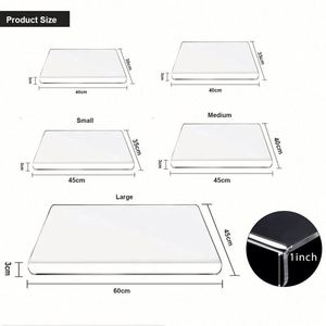 Raybin Food Grade <b>Acrylic</b> Eco-Friendly Non-Slip 1.5cm Thick Large Chopping Board Lip for Kitchen Kraft Carton Packaging OEM/ODM - Product Image 2