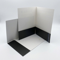Dossier de présentation d'entreprise imprimé sur mesure, format A4, impression personnalisée, logo personnalisé, dossiers à double poche avec pochettes