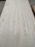 Plaque de placage en bois véritable 100% frêne blanc Alpi, coupe couronne délicate, 2500 mm, qualité boutique, feuille non assortie