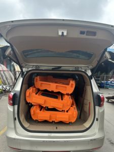 Kayak Modular <span class=keywords><strong>Desmontable</strong></span> de 3 Secciones Vicking de 9.7 pies, Material HDPE, con Motor <span class=keywords><strong>Desmontable</strong></span> para Pesca y Flotador - Product Image 4