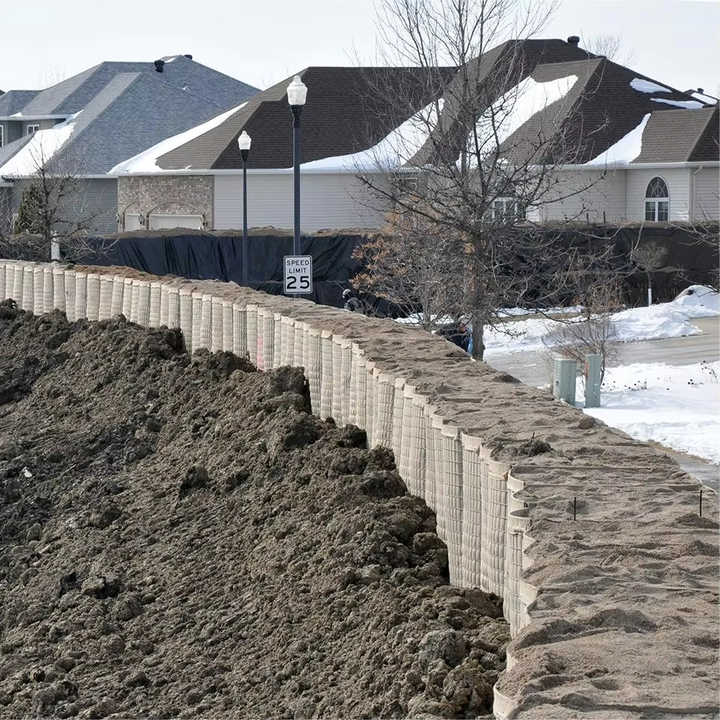 Galvanized Gabion Basket with Welded Mesh Barrier Metal Frame Security