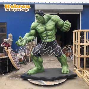 Vente flash : Sculpture en résine de personnage de film Marvel, taille réelle, Iron Man, <span class=keywords><strong>Spiderman</strong></span> et <span class=keywords><strong>Hulk</strong></span>, pour la décoration de rue commerciale - Product Image 2