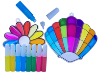 Peinture translucide non toxique en gros pour attrape-soleil, 3 ml, à base d'eau, pour vitraux DIY et artisanat pour enfants