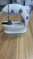 Máquina de Coser Portátil, Mini Máquina de Coser Eléctrica Doméstica para Uso en el Hogar, Máquina de Coser de Escritorio, Multifuncional
