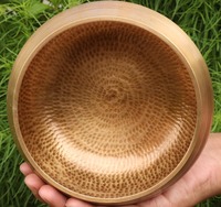 Grand bol de méditation sonore profond, gravé sur mesure, circulaire, 7 chakras métalliques, bol chantant de guérison en bronze, logo personnalisé, souvenir