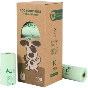 고품질 퇴비화 가능한 맞춤형 로고 플라스틱 가방 애완동물용 100% 생분해성 배변 봉투 - Product Image 3