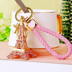 Vente chaude Strass Promotion Personnalisé 3D Métal France Paris Souvenir Tour Eiffel Porte-clés Pendentif Souvenir Tour Eiffel - Product Image 4