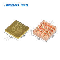 Disipador de calor de cobre de 13*12*5mm Bloque de cobre de 12*12mm para Raspberry Pi 2 3 4 B +