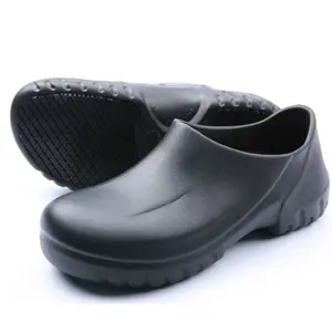 Sapatos de cozinha cozinhar antiderrapante, barato, preto, para homens, sapatos de segurança