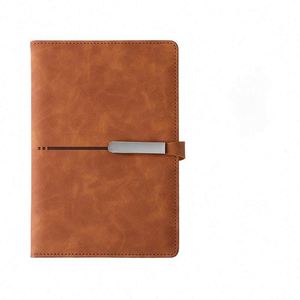 Economy Wholesale Custom A5 B5 Leather Notebooks With Logo for Work School <b>Journaling</b> - Product Image 3