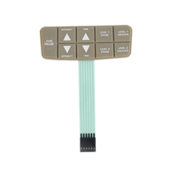 Boutons en métal conducteurs personnalisés, clavier en caoutchouc silicone avec câble plat