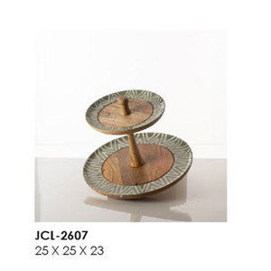 Pieza Decorativa para el Hogar Hecha a Mano con Madera y Vidrio, Artículo Clásico Bloom - Product Image 3